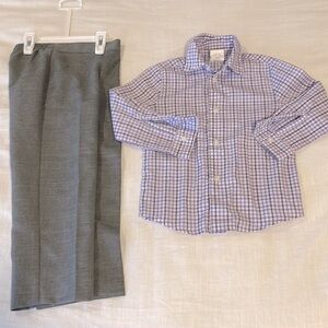 𝅺van Heusen dress pants and button down 4t